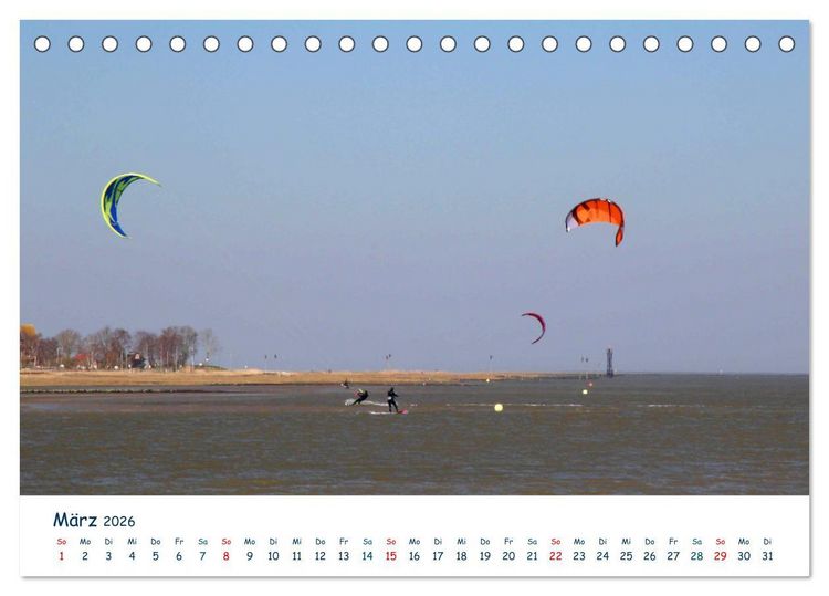 Produktbild: Butjadingen. Impressionen zwischen Jade und Nordsee (Tischkalender 2026 DIN A5 quer), CALVENDO Monatskalender