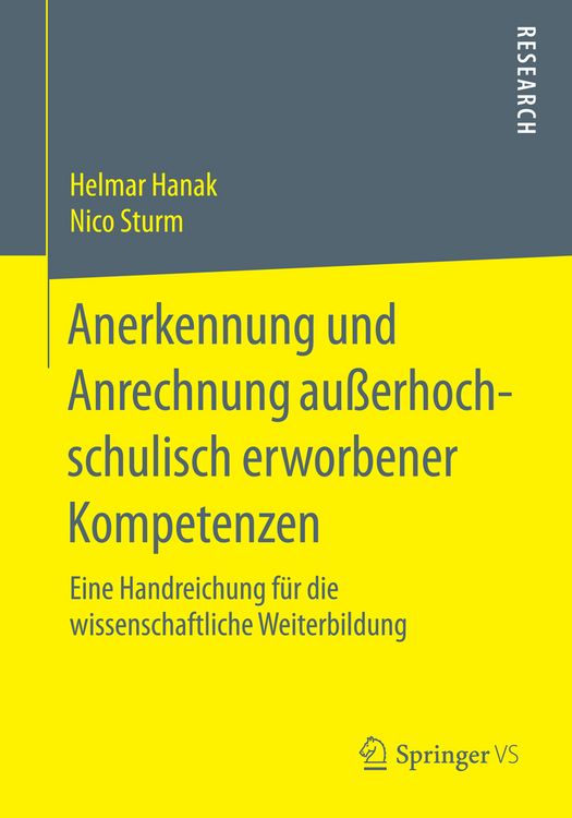 Produktbild: Anerkennung und Anrechnung au&szlig;erhochschulisch erworbener Kompetenzen