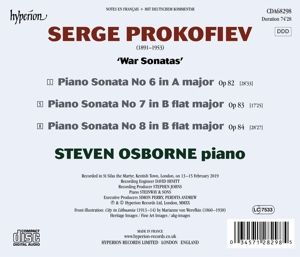 Produktbild: War Sonatas-Klaviersonaten 6-8