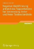 Produktbild: Negative Identifizierung anhand des Tippverhaltens bei Verwendung fester und freier Textbestandteile