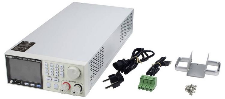 Produktbild: VOLTCRAFT VSPP-3015 Labornetzger&auml;t f&uuml;r Rackeinbau, einstellbar 0 - 150 V/DC 0 - 30A 3000W USB, LAN programmierbar, fernsteuerbar
