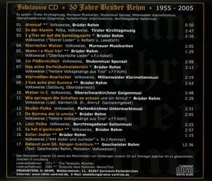 Produktbild: Rehm, B: 50 Jahre-Jubil&auml;ums CD 1955-2005