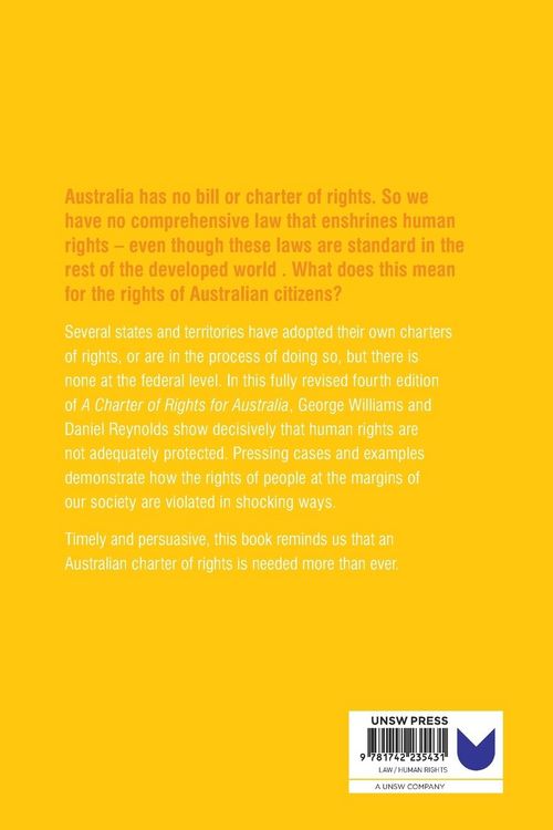 Produktbild: A Charter of Rights for Australia, 4th Edition