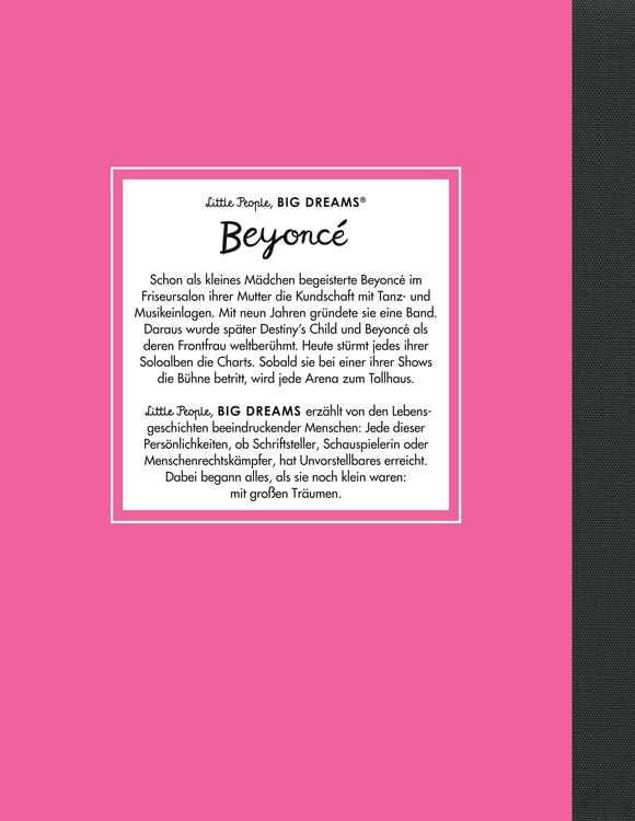 Produktbild: Beyonc&eacute; &ndash; Little People, BIG DREAMS (Deutsche Ausgabe)