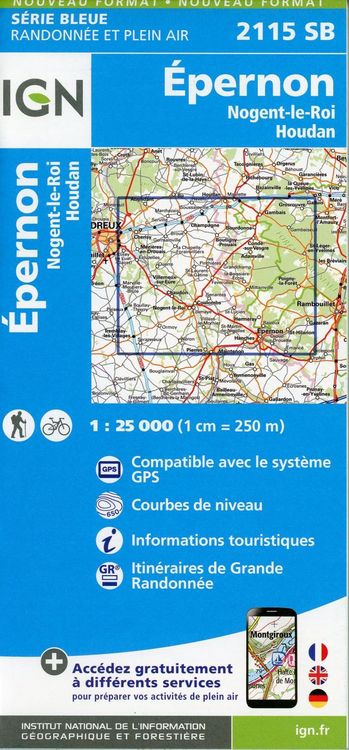 Produktbild: &Eacute;pernon-Nogent-le-Roi.Houdan 1:25 000
