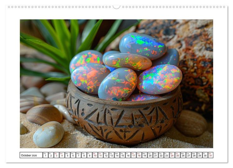 Produktbild: Shining Semi-Precious Stones (Wall Calendar 2026 DIN A2 landscape), CALVENDO 12 Month Wall Calendar
