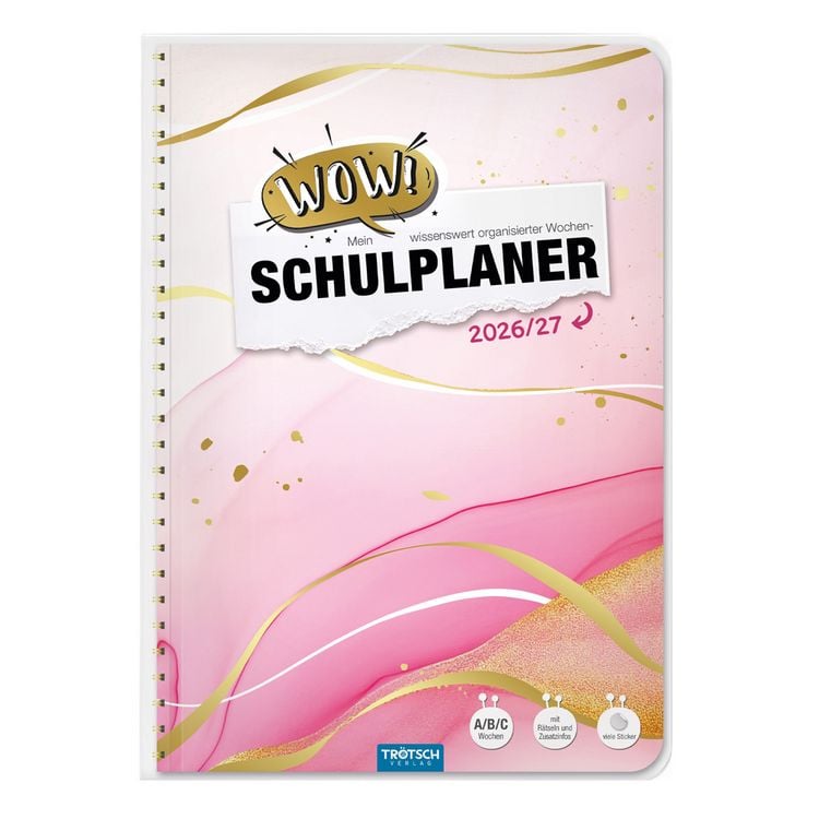 Produktbild: TR&Ouml;TSCH - Schulplaner WOW Marble 26/27