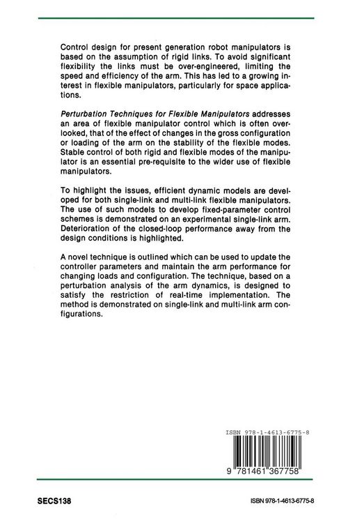 Produktbild: Perturbation Techniques for Flexible Manipulators
