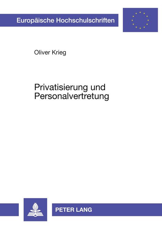 Produktbild: Privatisierung und Personalvertretung