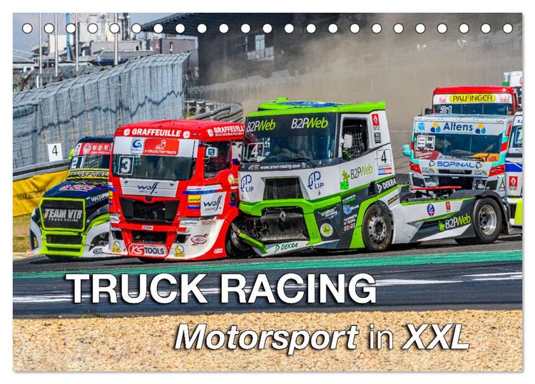 Produktbild: TRUCK RACING - Motorsport in XXL (Tischkalender 2026 DIN A5 quer), CALVENDO Monatskalender