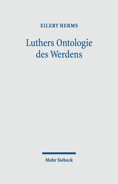 Produktbild: Luthers Ontologie des Werdens
