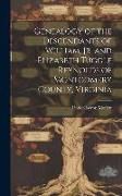 Produktbild: Genealogy of the Descendants of William, Jr. and Elizabeth Tuggle Reynolds of Montgomery County, Virginia