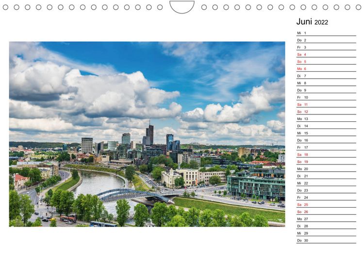 Produktbild: Ein Wochenende in Vilnius (Wandkalender 2022 DIN A4 quer)