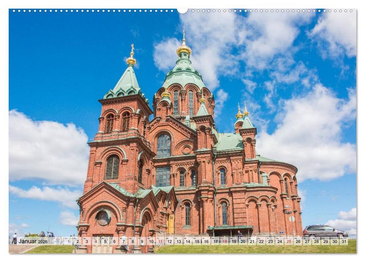 Produktbild: Helsinki - Wundersch&ouml;ne Ostseemetropole (hochwertiger Premium Wandkalender 2026 DIN A2 quer), Kunstdruck in Hochglanz