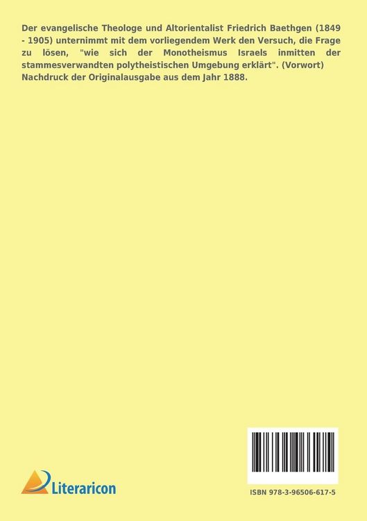 Produktbild: Beitr&auml;ge zur semitischen Religionsgeschichte