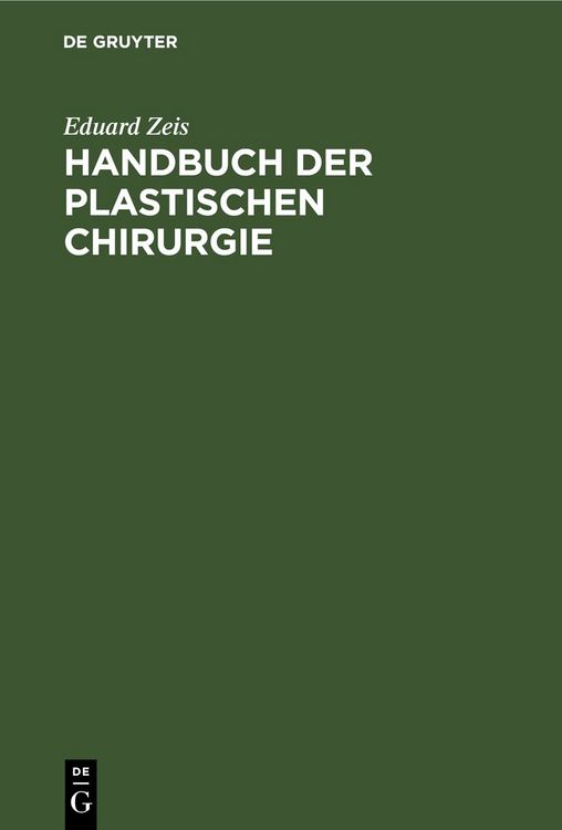 Produktbild: Handbuch der plastischen Chirurgie