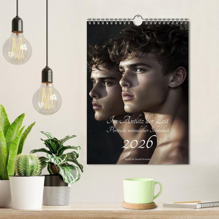 Produktbild: Im Antlitz der Zeit: Portr&auml;ts m&auml;nnlicher Sch&ouml;nheit (Wandkalender 2026 DIN A4 hoch), CALVENDO Monatskalender