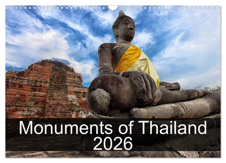 Produktbild: Monuments of Thailand 2026 (Wall Calendar 2026 DIN A3 landscape), CALVENDO 12 Month Wall Calendar