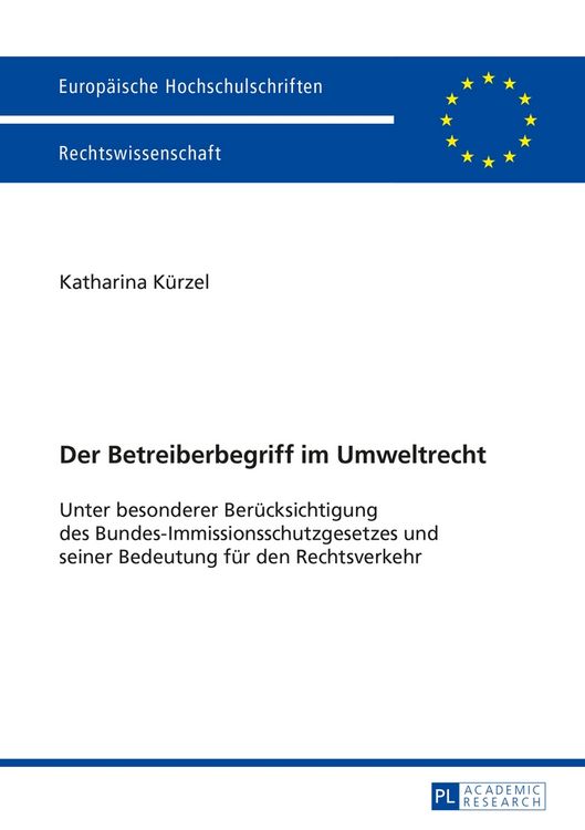Produktbild: Der Betreiberbegriff im Umweltrecht