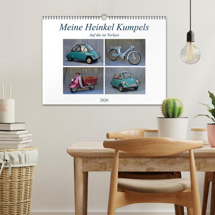 Produktbild: Meine Heinkel Kumpels (Wandkalender 2026 DIN A3 quer), CALVENDO Monatskalender