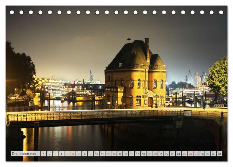 Produktbild: Hansestadt Hamburg (Tischkalender 2026 DIN A5 quer), CALVENDO Monatskalender