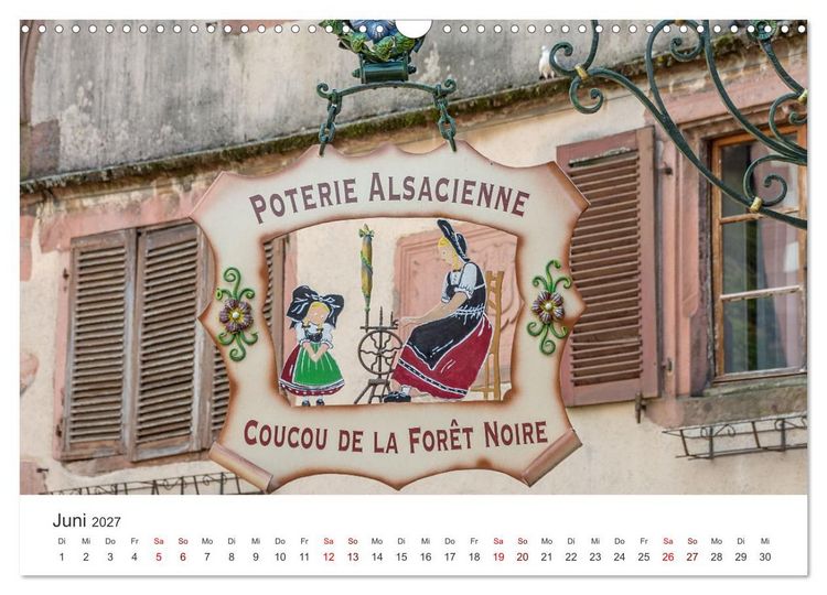 Produktbild: Elsass - von Stra&szlig;burg bis Colmar, zwischen Rhein und Vogesen (Wandkalender 2027 DIN A3 quer), CALVENDO Monatskalender