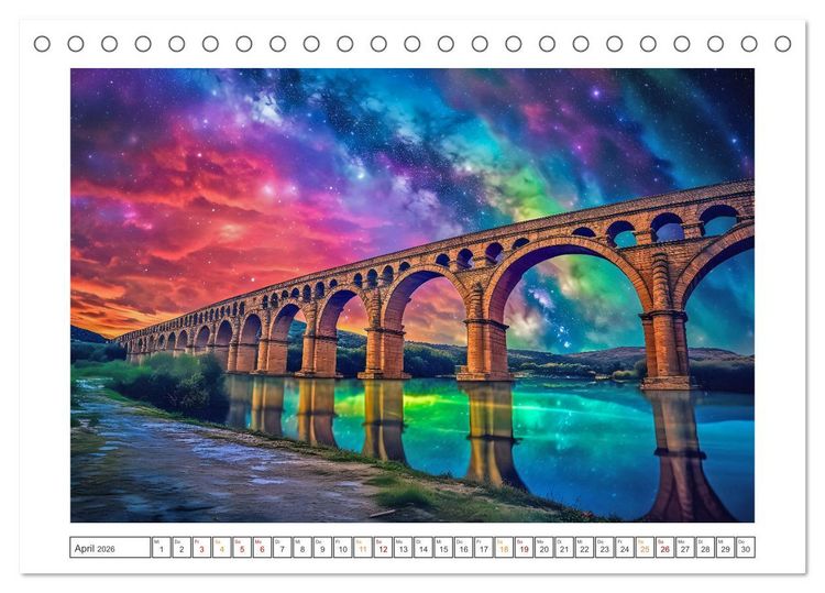 Produktbild: Ber&uuml;hmte Br&uuml;ckenwunder (Tischkalender 2026 DIN A5 quer), CALVENDO Monatskalender