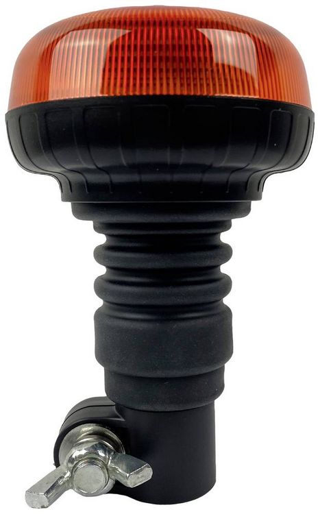 Produktbild: Berger & Schr&ouml;ter Rundumleuchte LED Mini RKL flex 20303 12 V/DC, 24 V/DC &uuml;ber Bordnetz Normhalter flexibel, Normhalter Orange