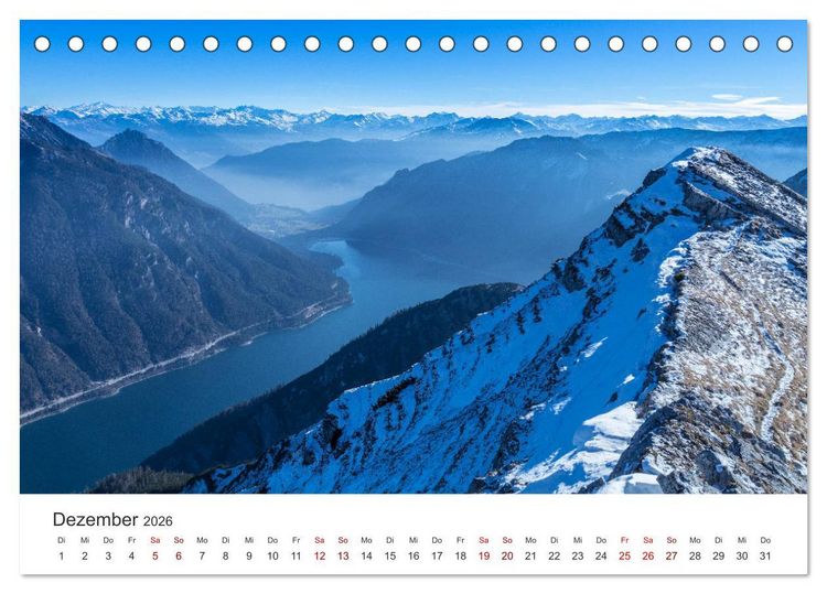 Produktbild: Berge und Seen - Die Perlen der Natur (Tischkalender 2026 DIN A5 quer), CALVENDO Monatskalender