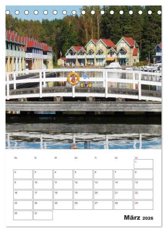 Produktbild: Rheinsberg mit Hafendorf (Tischkalender 2026 DIN A5 hoch), CALVENDO Monatskalender