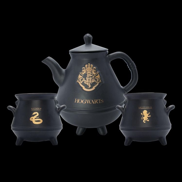 Produktbild: Harry Potter Teekanne mit Hogwarts-Kessel-Set
