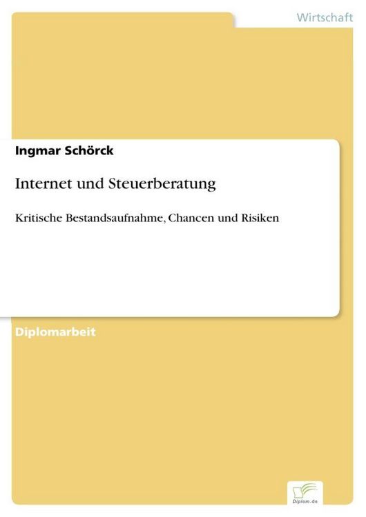 Produktbild: Internet und Steuerberatung