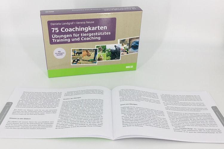 Produktbild: 75 Coachingkarten &Uuml;bungen f&uuml;r tiergest&uuml;tztes Training und Coaching