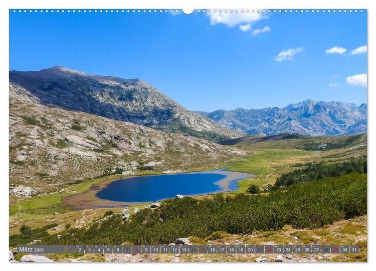Produktbild: Weitwandern auf Korsika GR 20 (Wandkalender 2026 DIN A2 quer), CALVENDO Monatskalender