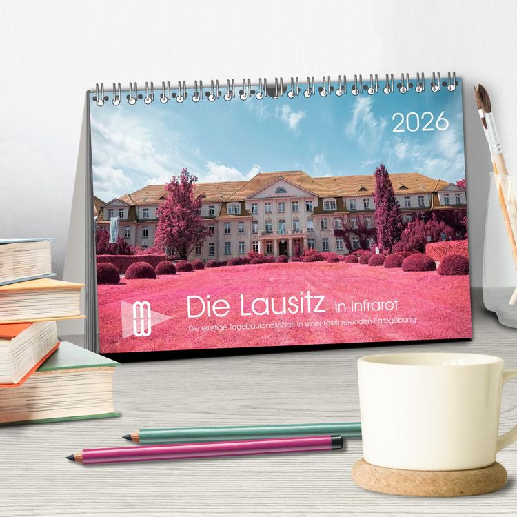 Produktbild: Die Lausitz im faszinierenden Infrarotlicht (Tischkalender 2026 DIN A5 quer), CALVENDO Monatskalender