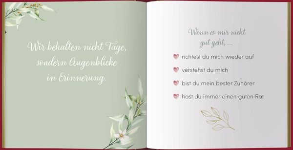 Produktbild: Erinnerungsbuch Lieblingsgedanke