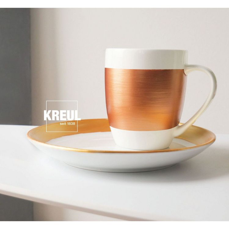 Produktbild: KREUL Glass & Porcelain Classic Metallicfarben Set, 6 x 20 ml