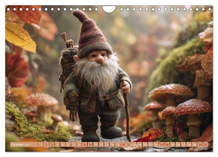 Produktbild: Wichtelgl&uuml;ck zwischen Wald und Wiese (Wandkalender 2027 DIN A4 quer), CALVENDO Monatskalender