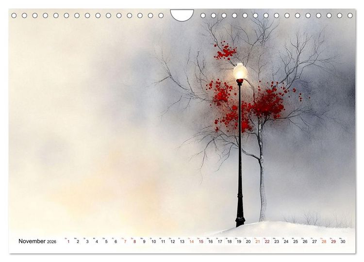 Produktbild: Wintertr&auml;ume &ndash; Zauberhafte Landschaften (Wandkalender 2026 DIN A4 quer), CALVENDO Monatskalender