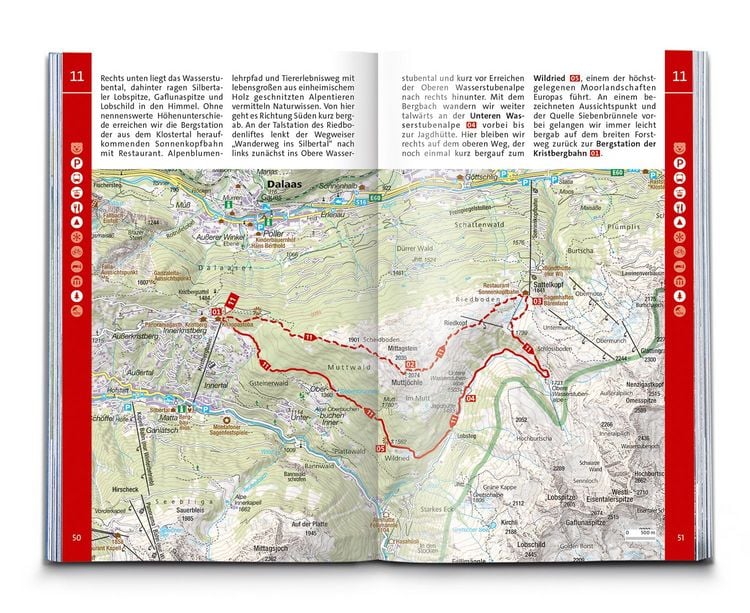 Produktbild: KOMPASS Wanderf&uuml;hrer Montafon, Arlberg, Silvretta, 60 Touren mit Extra-Tourenkarte