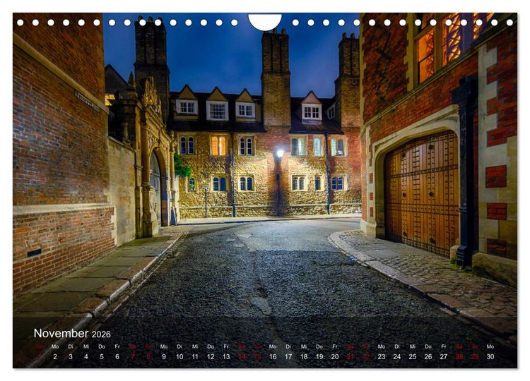 Produktbild: Cambridge street view (Wandkalender 2026 DIN A4 quer), CALVENDO Monatskalender