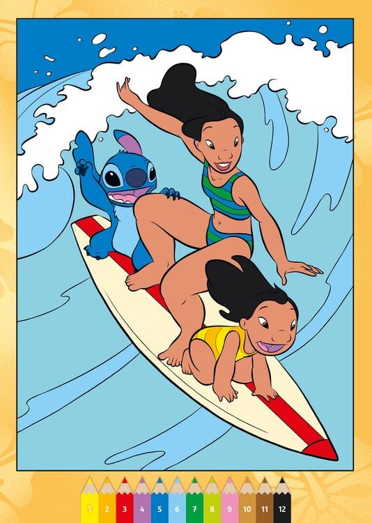 Produktbild: CreArt Malen nach Zahlen ab 7 Disney - Lilo & Stitch