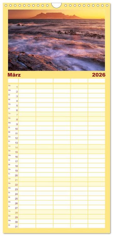 Produktbild: Familienplaner 2026 - S&uuml;dafrika Christian Heeb mit 5 Spalten (Wandkalender, 21 x 45 cm) CALVENDO
