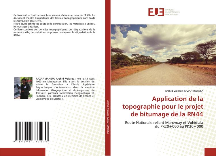 Produktbild: Application de la topographie pour le projet de bitumage de la RN44