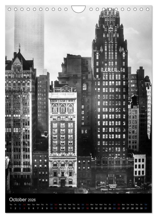 Produktbild: Historic New York 1936 (Wall Calendar 2026 DIN A4 portrait), CALVENDO 12 Month Wall Calendar