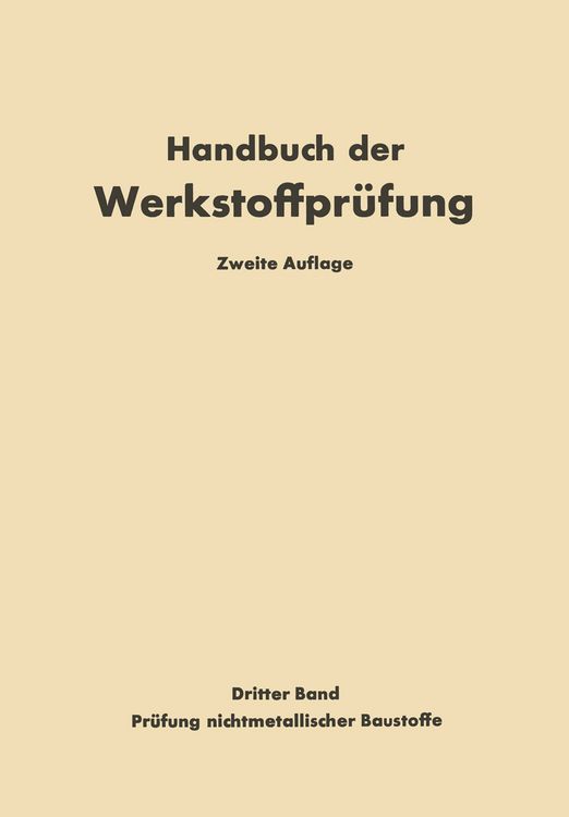 Produktbild: Die Pr&uuml;fung nichtmetallischer Baustoffe