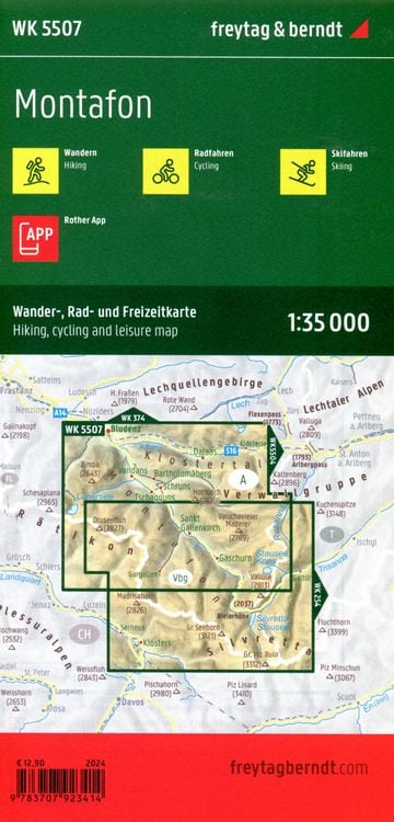 Produktbild: freytag & berndt Wanderkarte WK 5507 Montafon 1:35.000