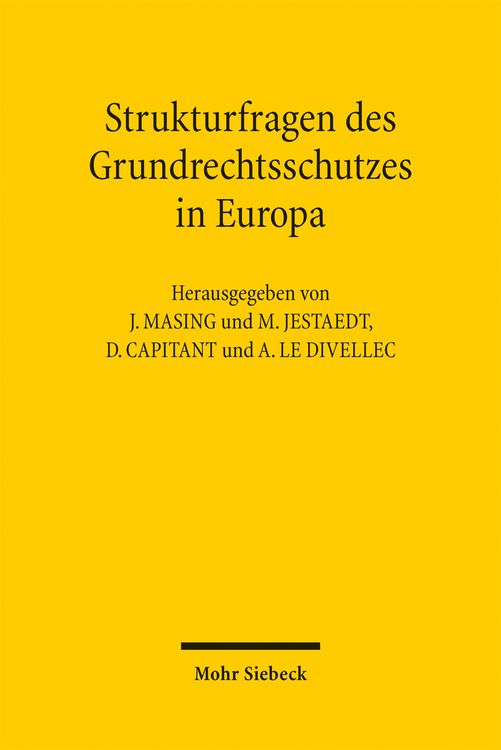 Produktbild: Strukturfragen des Grundrechtsschutzes in Europa