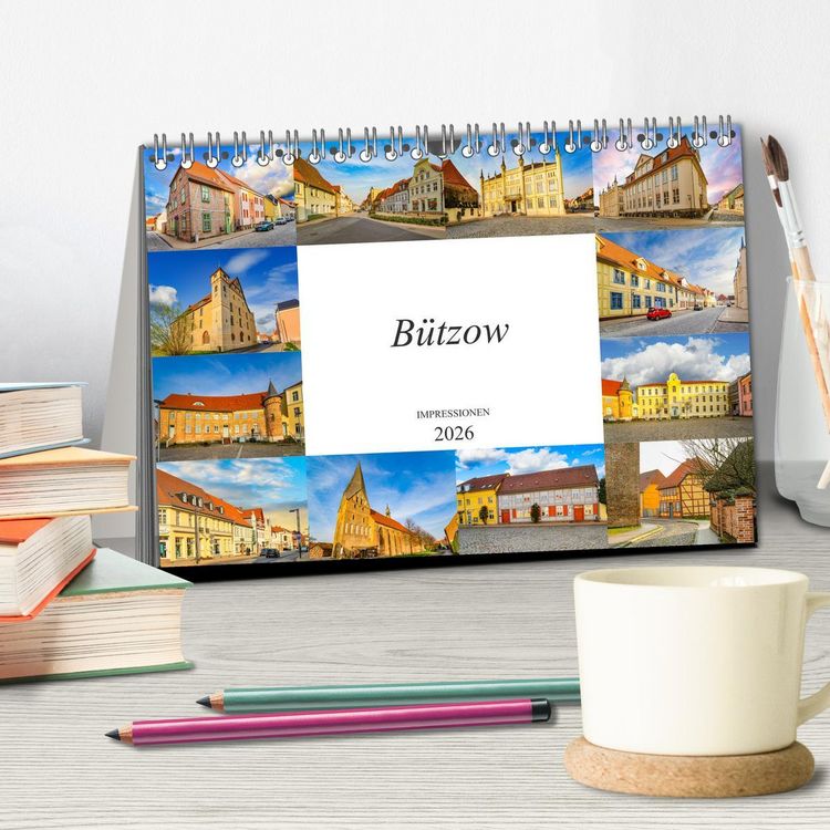 Produktbild: B&uuml;tzow Impressionen (Tischkalender 2026 DIN A5 quer), CALVENDO Monatskalender