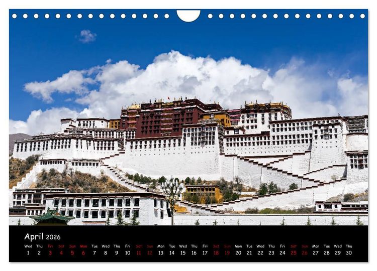 Produktbild: Tibet Land of Legends (Wall Calendar 2026 DIN A4 landscape), CALVENDO 12 Month Wall Calendar
